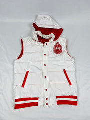 Delta Hooded Puffer Vest Sherpa Lining