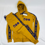 Omega Psi Phi Gold Tapered Sweatsuit Joggers