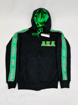 AKA Black Tapered Sweatsuit Jacket (Unisex Size)