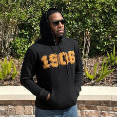 Alpha Black 1906 Chenille Hoodie