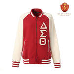 Delta Crimson Varsity Fleece Jacket