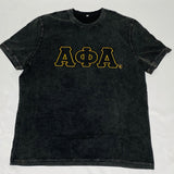 Alpha acid wash vintage black t-shirt