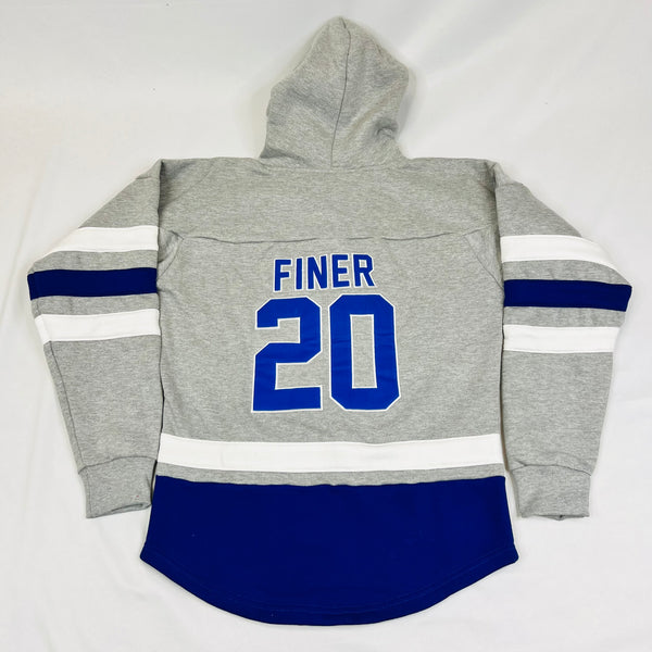 Zeta Grey Hockey Hoodie Unisex