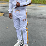 Alpha Grey Tapered Sweatsuit Joggers