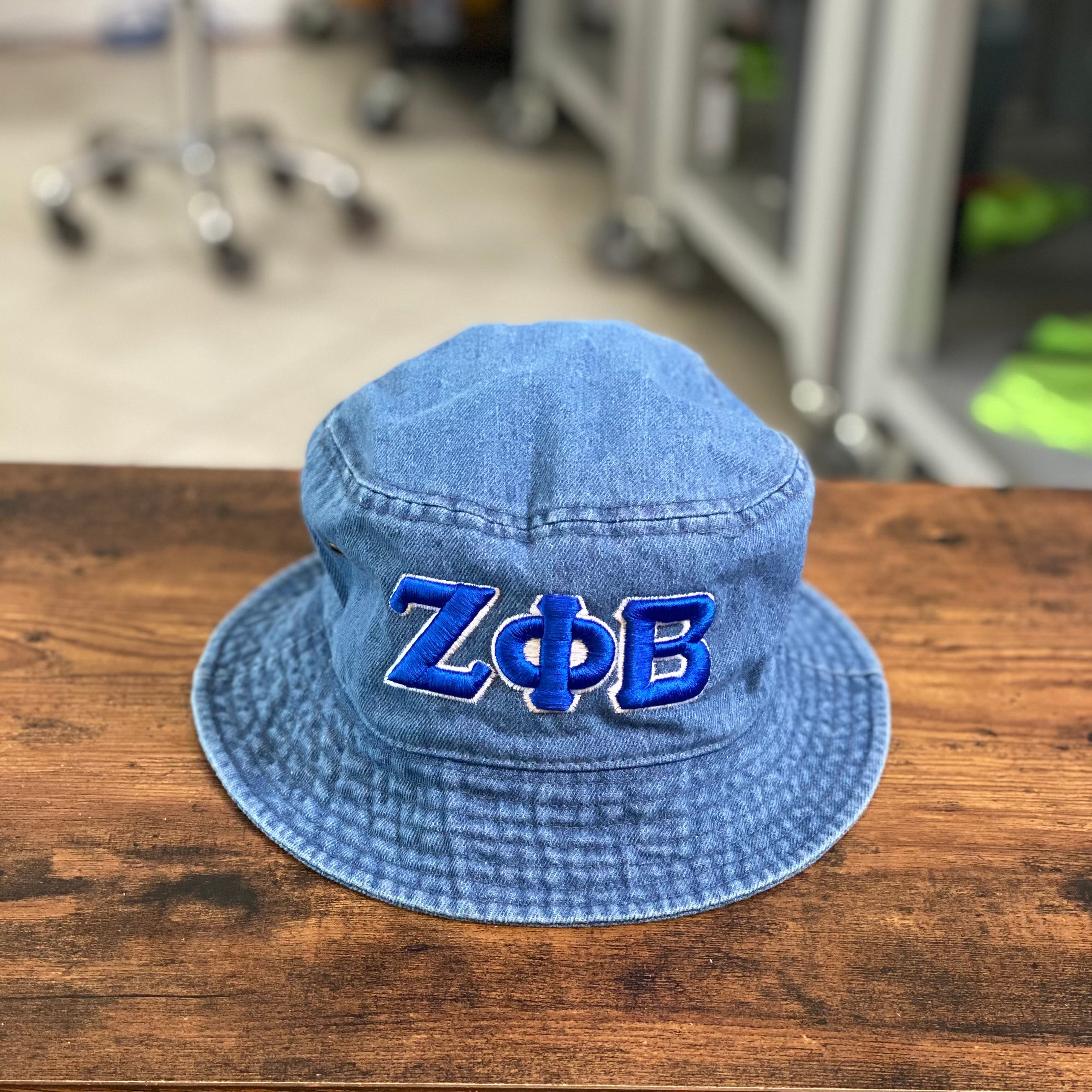 Denim Zeta Phi Beta Bucket Hat