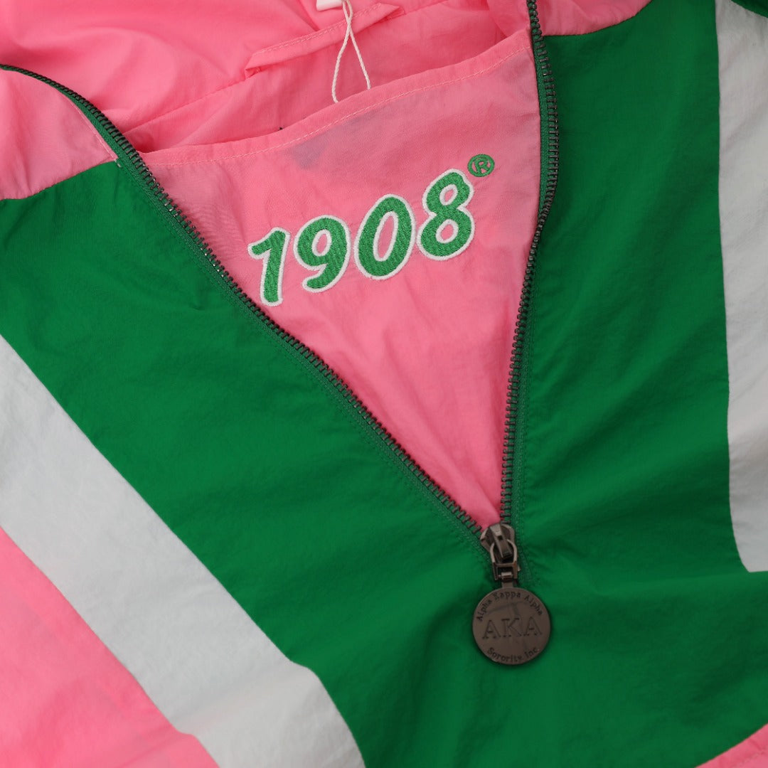 AKA Half Zip Windbreaker Jacket Read Description