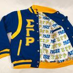 SGRho Wool and Leather Letterman Jacket