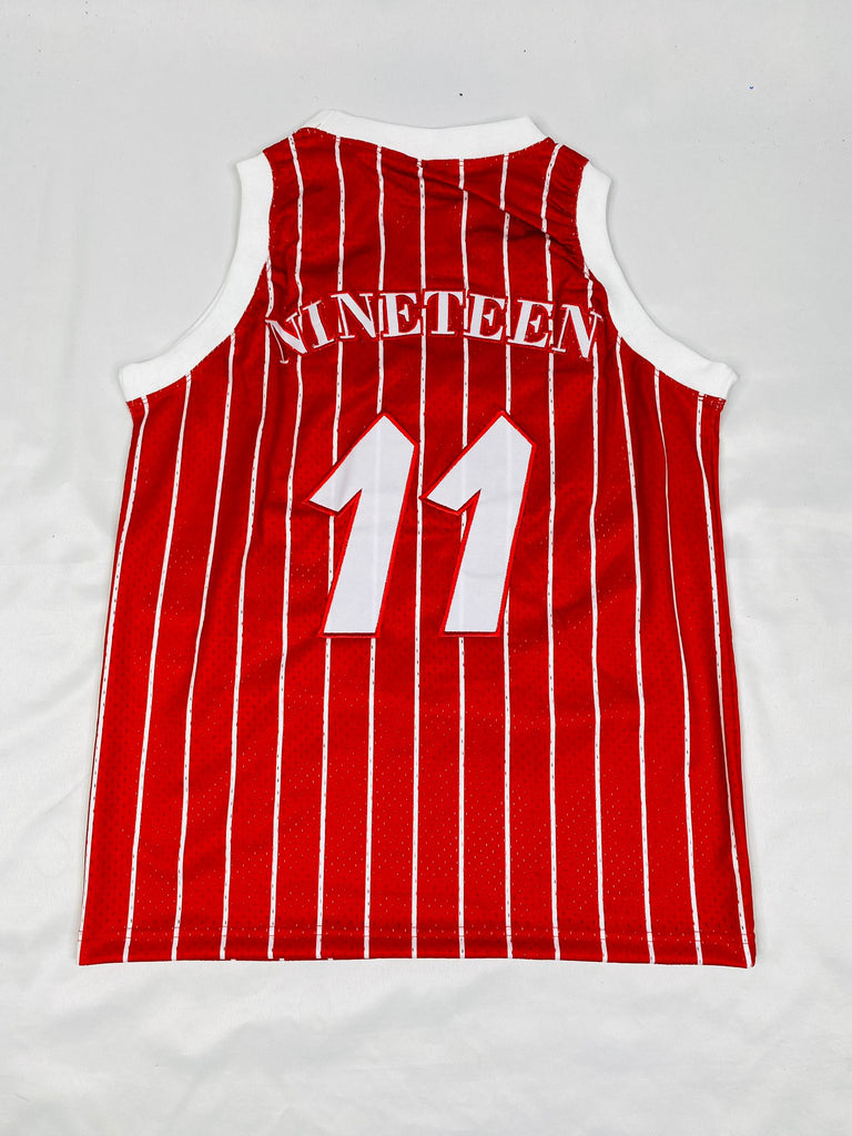 The King Mcneal Collection Sigma Pinstripe Black Basketball Jersey 2XL