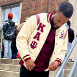 Kappa Krimson & Kream Wool Letterman Jacket
