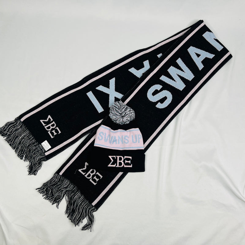 Swans Scarf and Hat Set