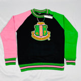 AKA Black Crest Chenille Crewneck (Unisex Size)