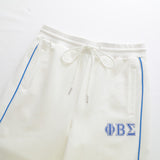 Sigma White Tech Fleece Joggers Royal Trim