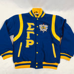 SGRho Wool and Leather Letterman Jacket