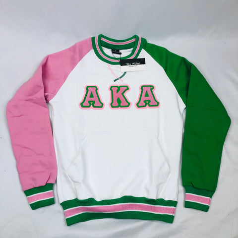 AKA White Chenille Crewneck (Unisex Size)