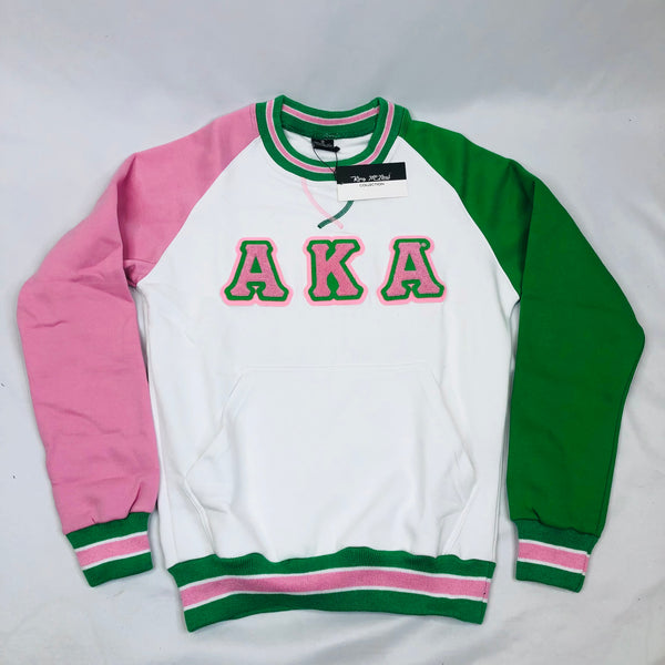 AKA White Chenille Crewneck (Unisex Size)