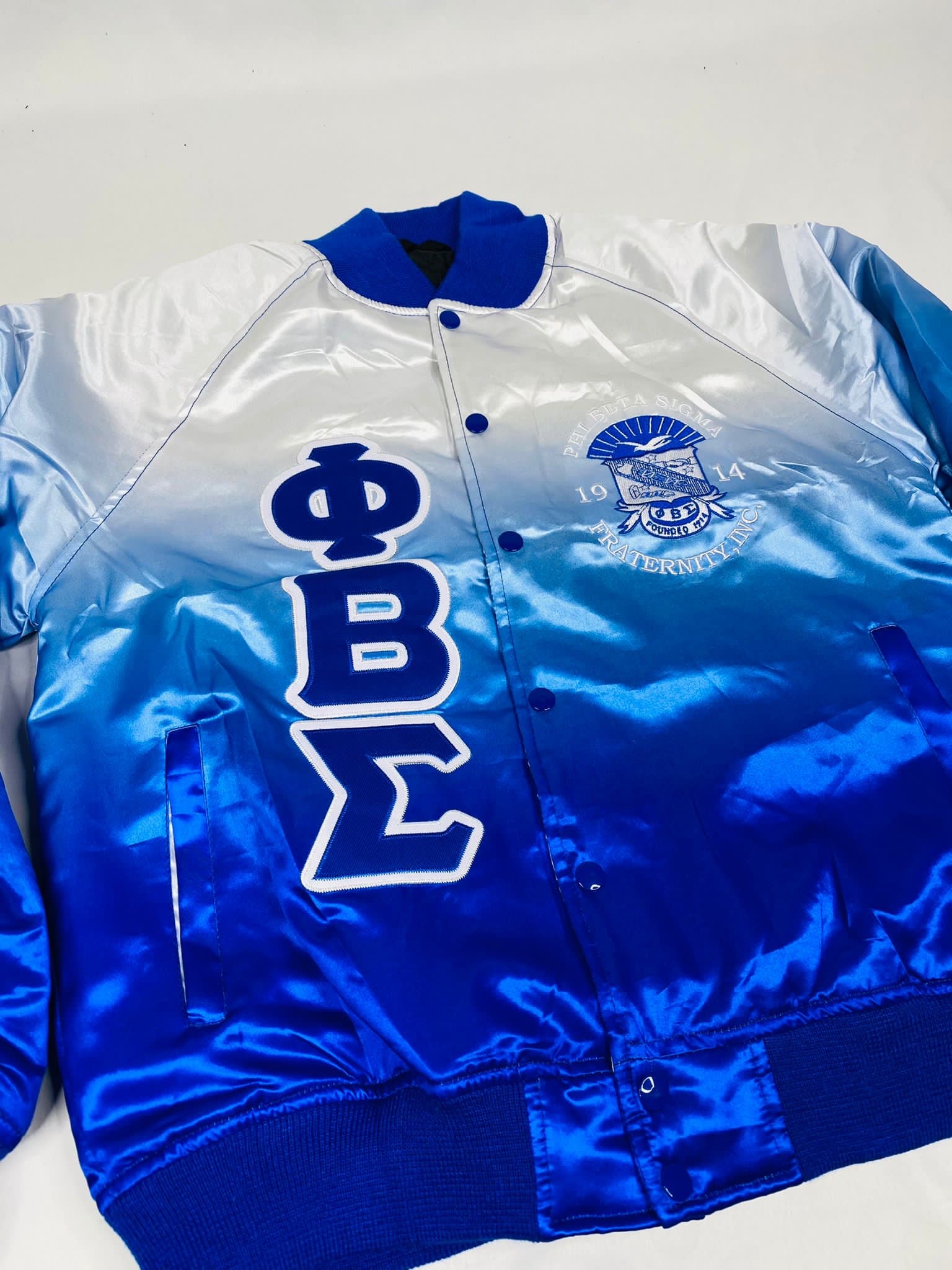 Phi Beta Sigma Faded Bomber Jacket