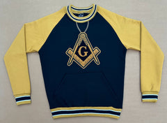 Mason Black/Gold Crest Chenille Crewneck