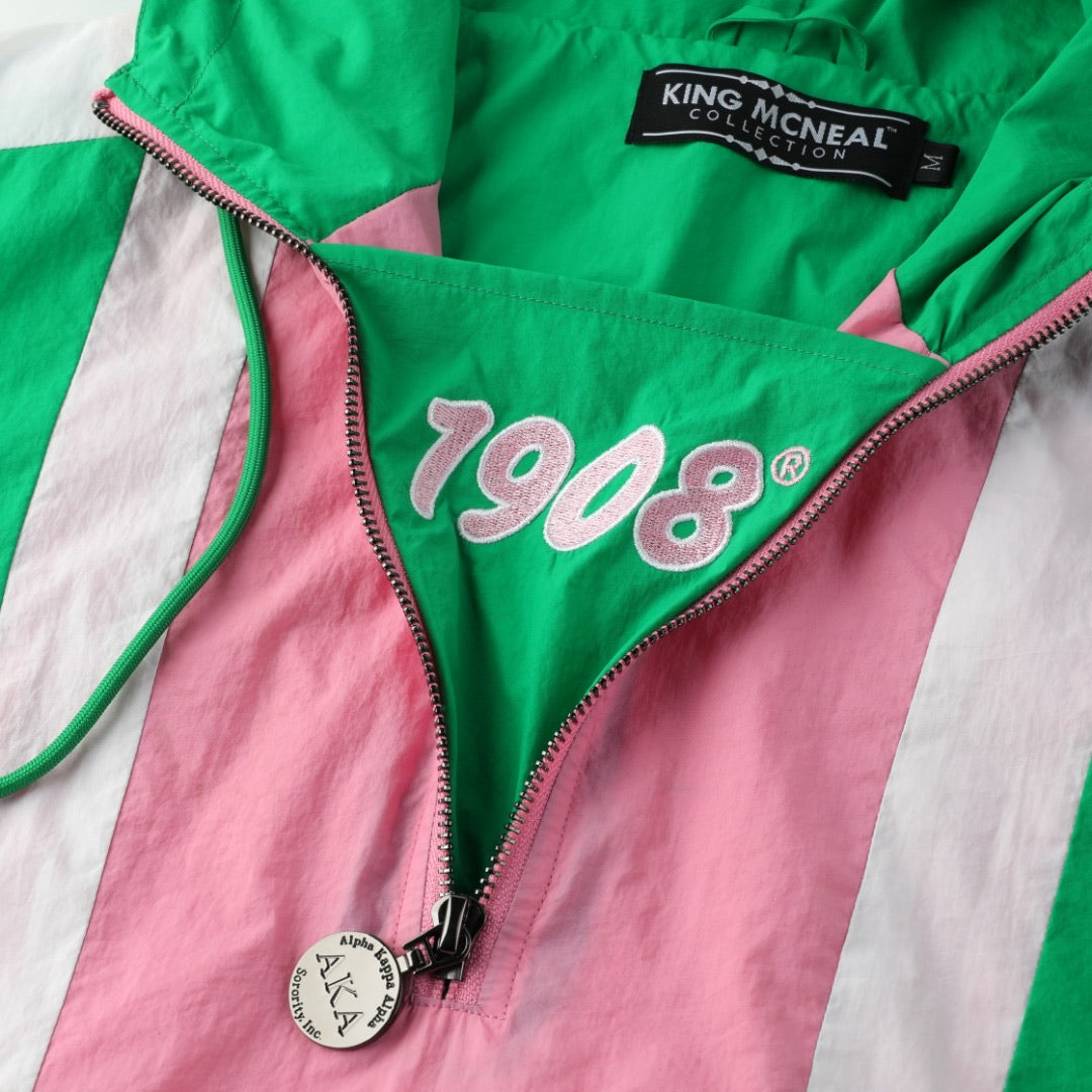 AKA Half Zip Windbreaker Jacket Read Description