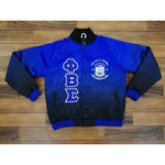 Black Faded Phi Beta Sigma Bomber Jacket