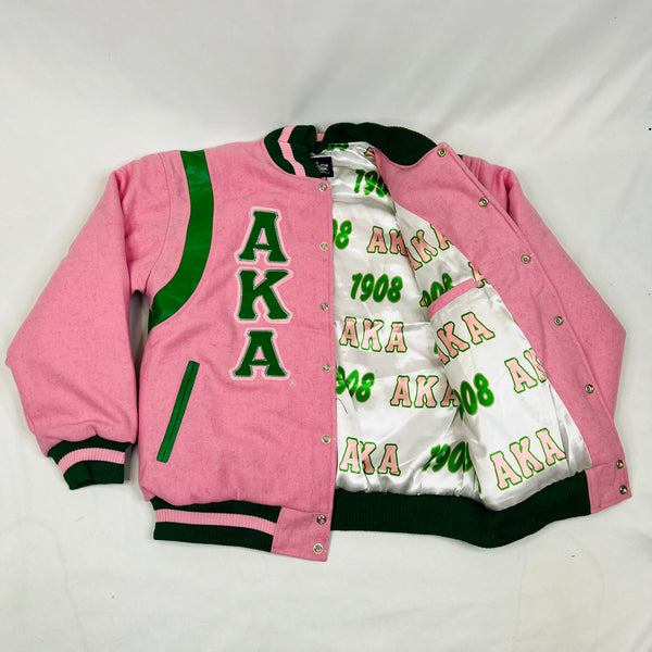 AKA Wool and Leather Letterman Jacket