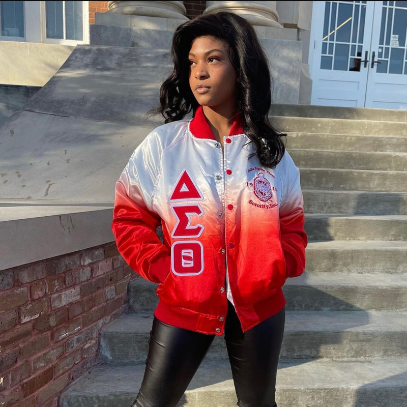 Delta Ombré Bomber Jacket