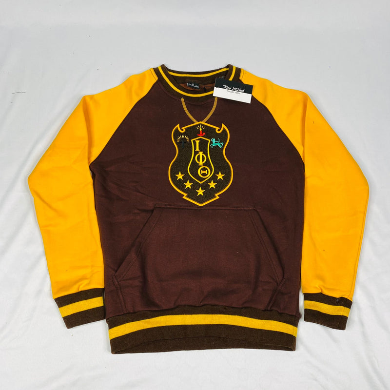 Iota Crest Chenille Crewneck