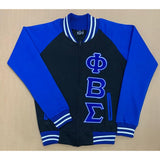 Phi Beta Sigma Black Varsity Fleece Jacket