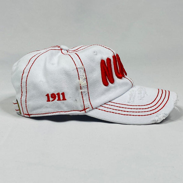 NUPE White Denim Dad Hat