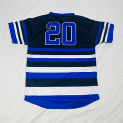 Finer Black Striped Baseball Jersey