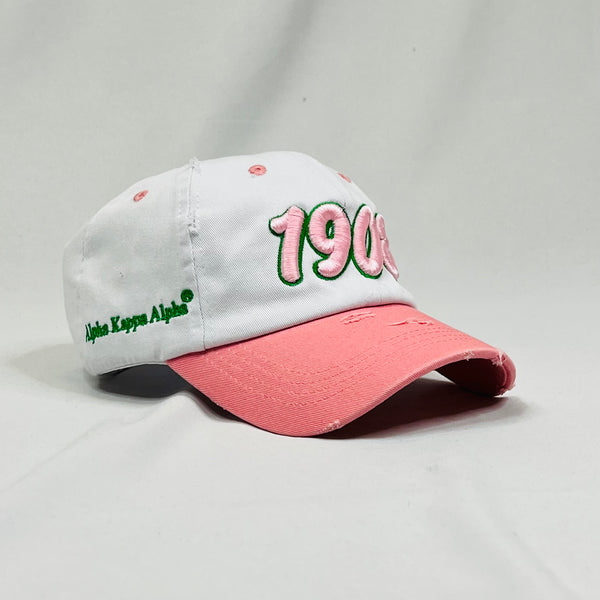 1908 White/Pink Hat