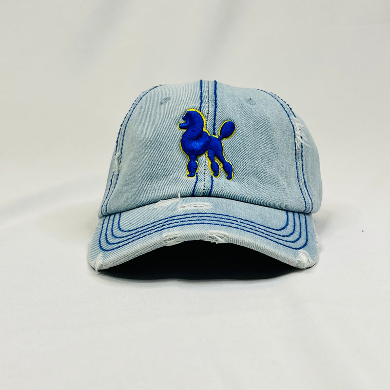 “Poodle” Denim Blue Hat