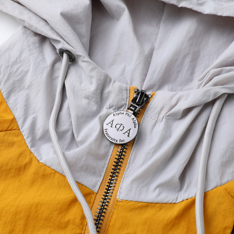 Alpha Grey Half Zip Windbreaker Jacket