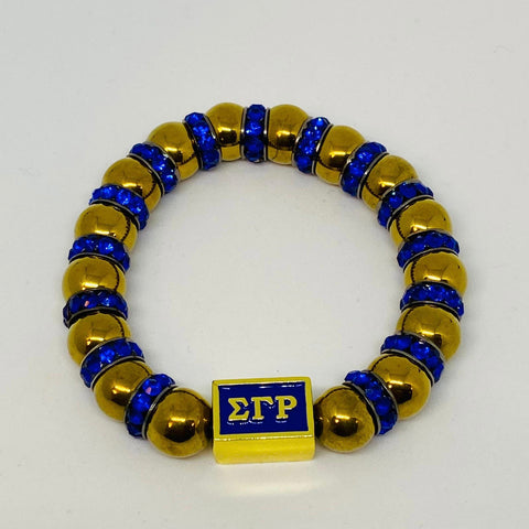 SGRho Gold Hematite Bracelet