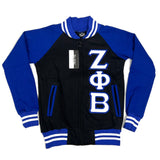 Zeta Black Varsity Fleece Jacket