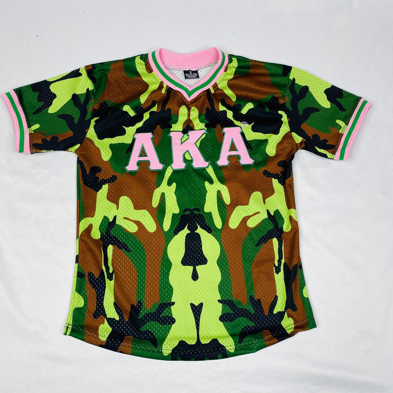 AKA Camo Baseball Jersey