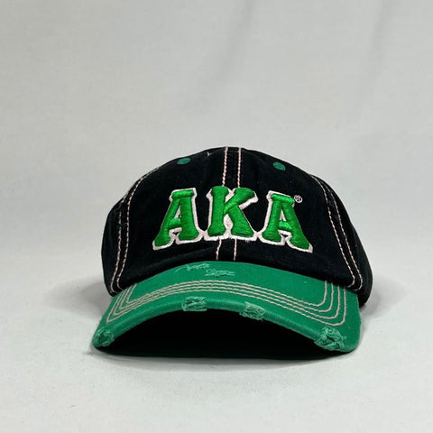 AKA Black & Green Hat