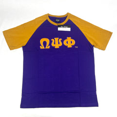 Omega Psi Phi Letter Raglan Premium Shirt