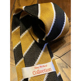 Black and Old Gold (Alpha Inspired) Knit Tie