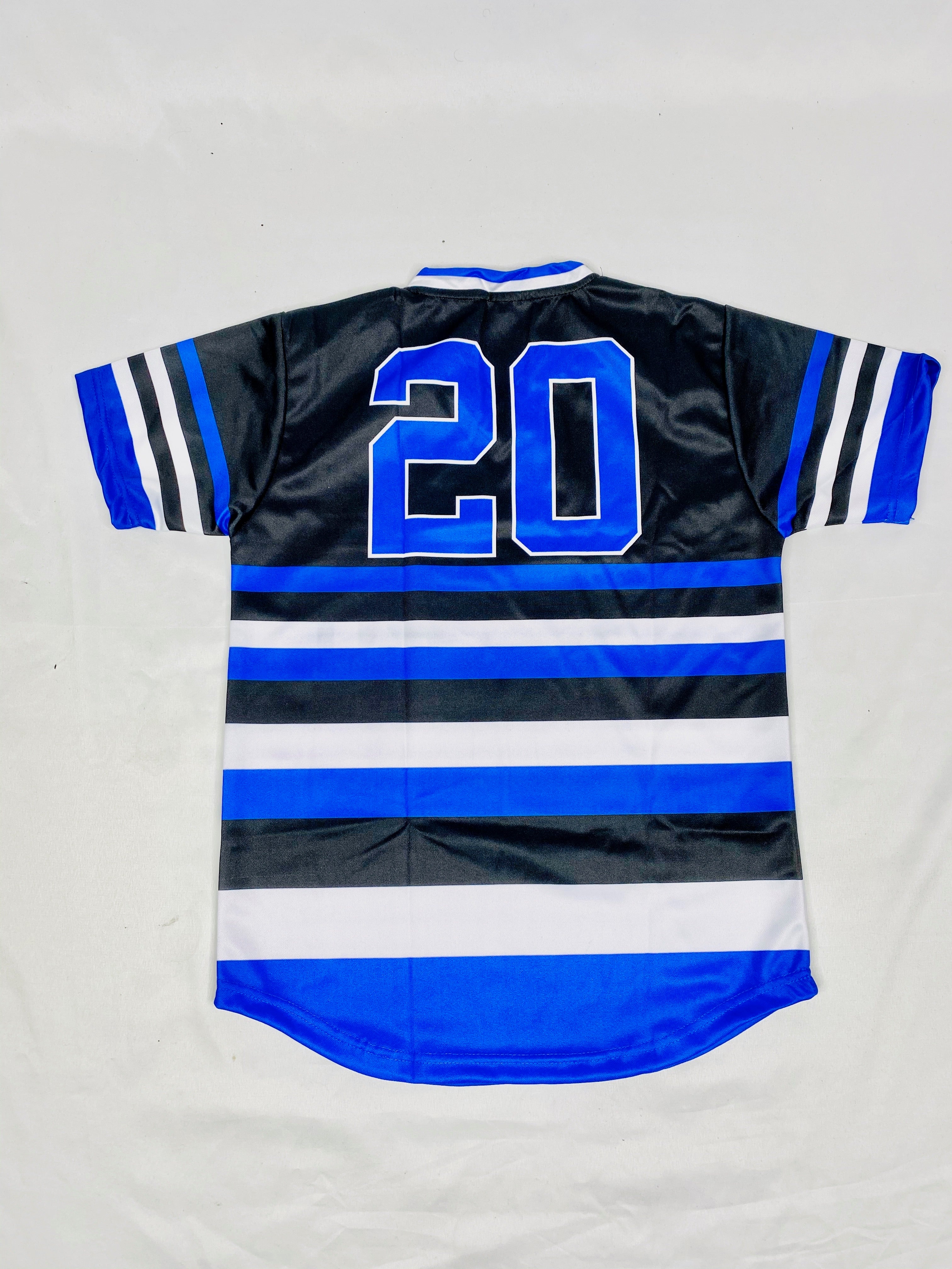 Zeta Phi Beta Black Striped Baseball Jersey