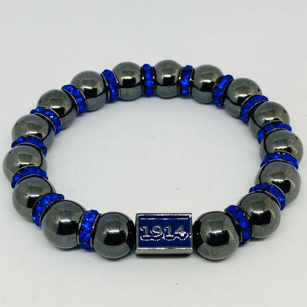 Phi Beta Sigma Hematite Bracelet