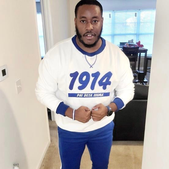 Phi Beta Sigma White 1914 Crewneck