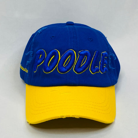 “POODLE” SGRho Royal Blue & Yellow Gold Hat