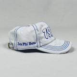 Zeta 1920 White Denim Hat