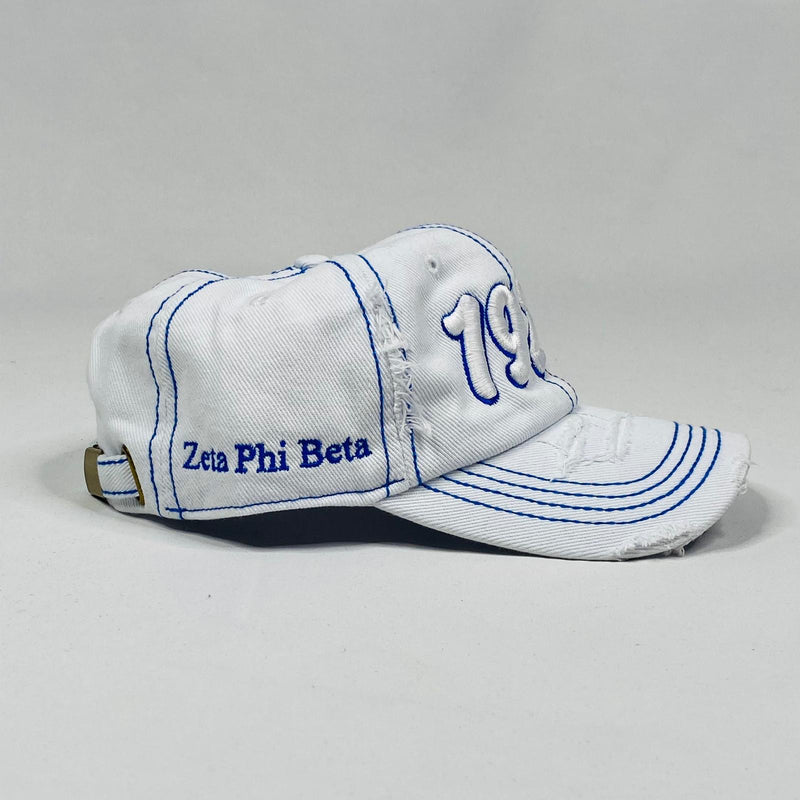 Zeta 1920 White Denim Hat