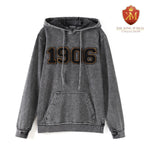 Alpha 1906 Chenille Black Denim Hoodie