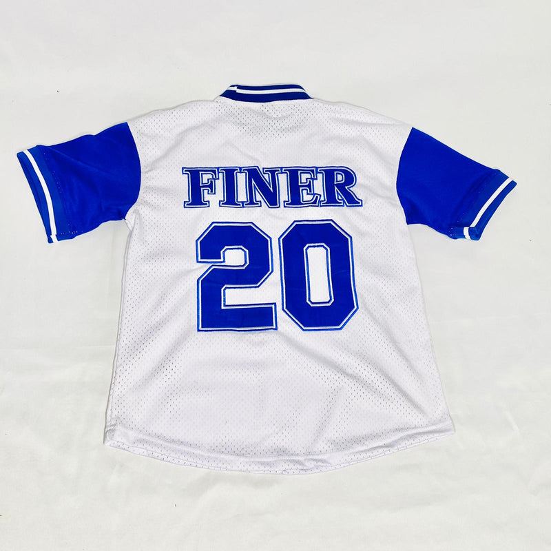 Zeta Phi Beta Blue White Baseball Jersey