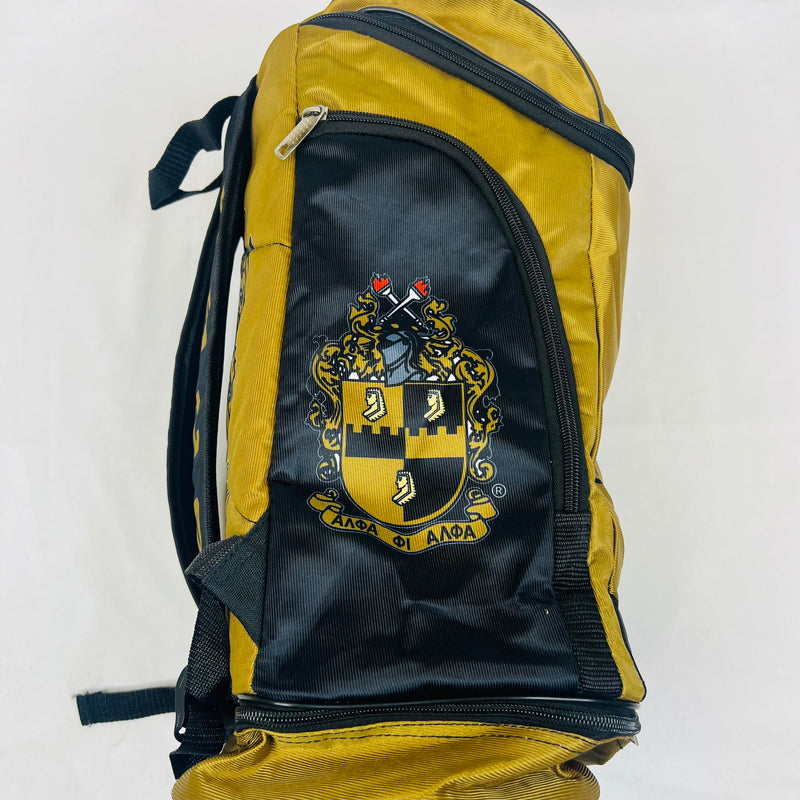 Alpha Phi Alpha Old Gold Backpack