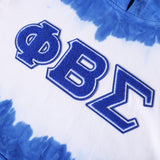 Phi Beta Sigma Tie Dye Chenille Hoodie