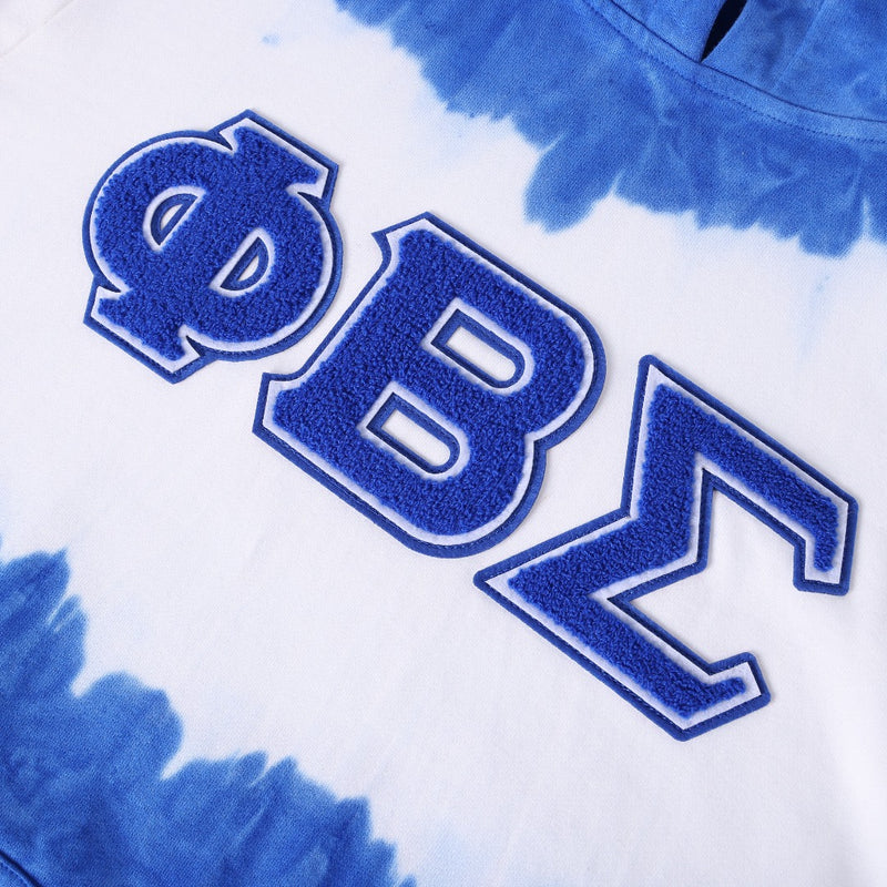 Phi Beta Sigma Tie Dye Chenille Hoodie