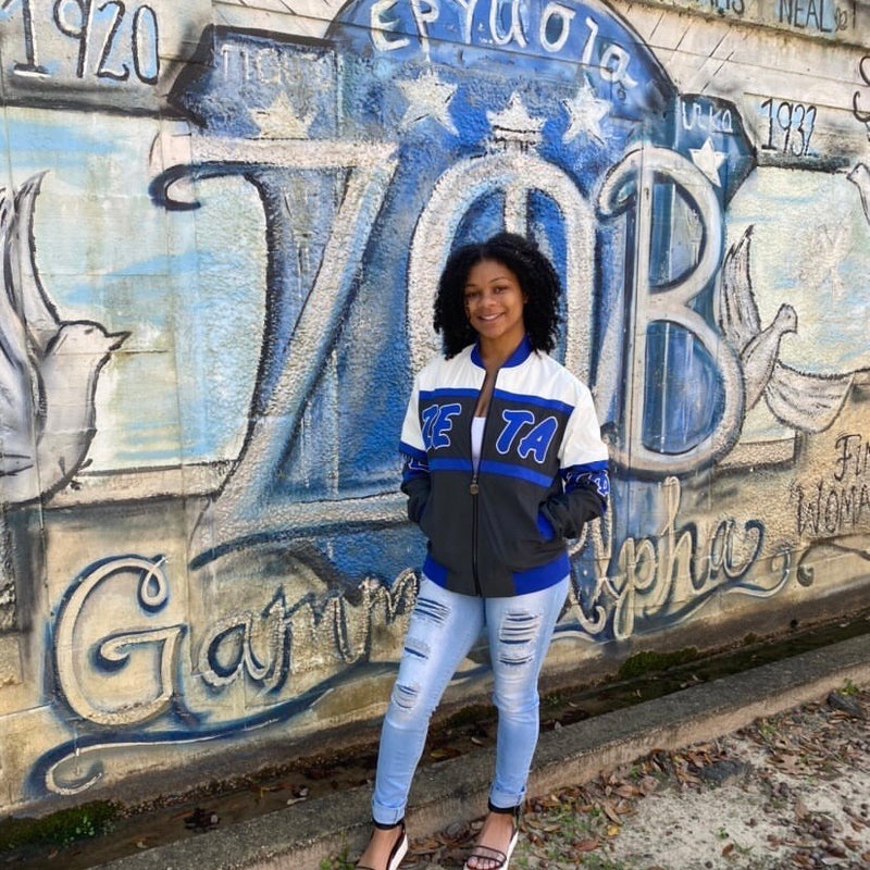 ZPB Black 3M Reflective Bomber Jacket